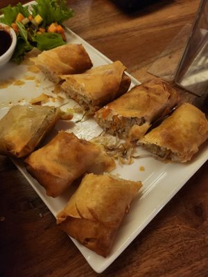 Spring rolls at Cocoon Day Club in Seminyak