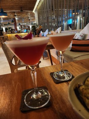 Vegan cocktails at Cocoon Day Club in Seminyak