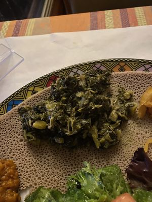 Collard greens  at Enjera in Arlington