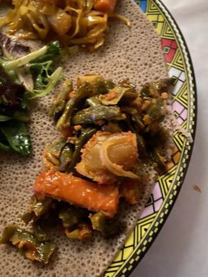 Green beans   at Enjera in Arlington