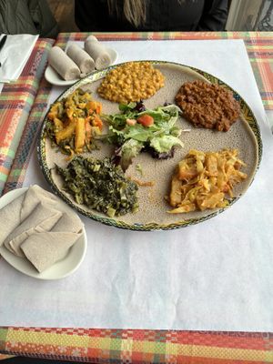 Veggie combo for two   at Enjera in Arlington