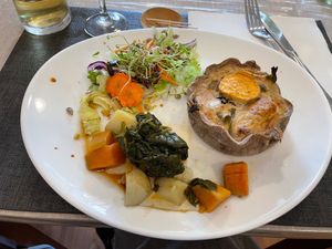 Potato quiche at Ah! La Belle Histoire in Concarneau