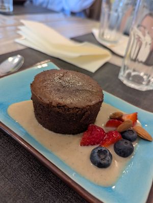 Fondant chocolat at Ah! La Belle Histoire in Concarneau