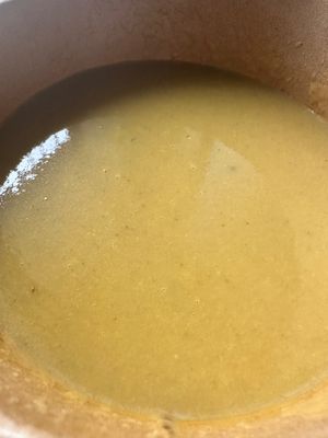 Mushrooms soup at Kokkinos Skiouros  in Stemnista