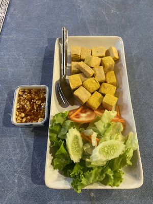 Deep friend tofu was so good! (70 bhat)  at The Kitchen by Matoy in Krabi