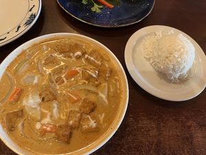 matsaman curry with tofuu  at The Dara in Baltimore