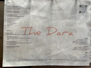 Menu  at The Dara in Baltimore