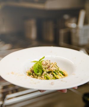 Courgetti Spaghetti at Meow Pizzeria Verde in Innsbruck