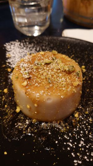 Panna cotta at Meow Pizzeria Verde in Innsbruck