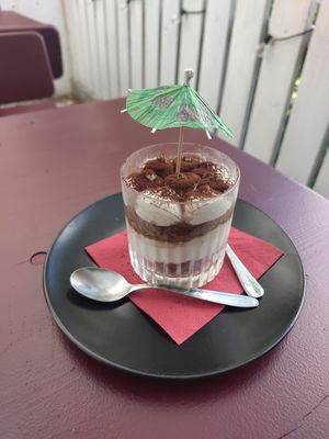 Tiramisu at Meow Pizzeria Verde in Innsbruck