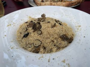 Truffel risotto  at Meow Pizzeria Verde in Innsbruck