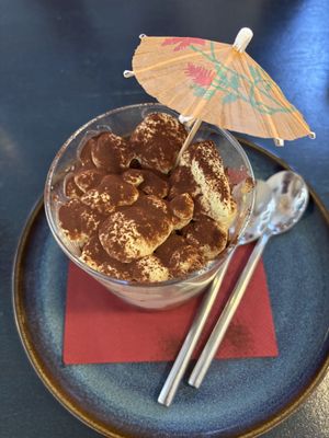 Tiramisu  at Meow Pizzeria Verde in Innsbruck