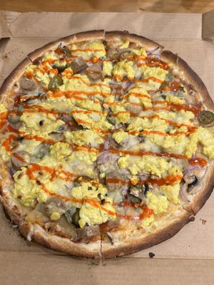 Tofu pizza, very good  at Gorilla Kitchen - K'Road in Auckland