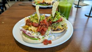 Breakfast Special (replace egg salad with tofu) at Tahoe Natural Cafe in Reno
