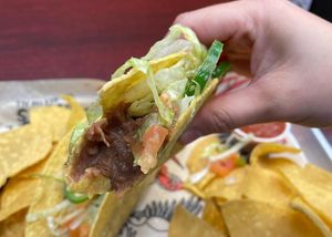 Refried Beans Taco  at Tijuana Flats in Mobile