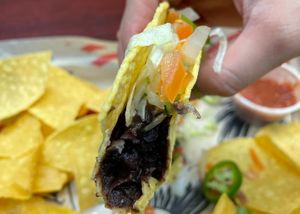 Black Bean Taco  at Tijuana Flats in Mobile