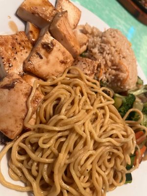 Tofu hibachi image but closer at Sashimi Fusion in Jacksonville