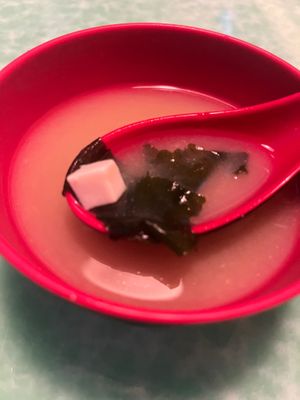 Miso soup at Sashimi Fusion in Jacksonville