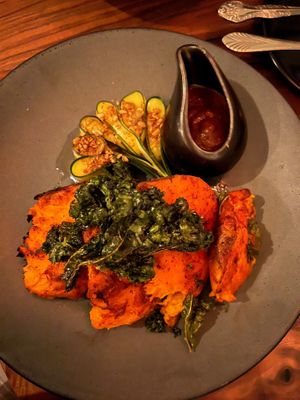 Camote Asado entree at Nomade in Austin