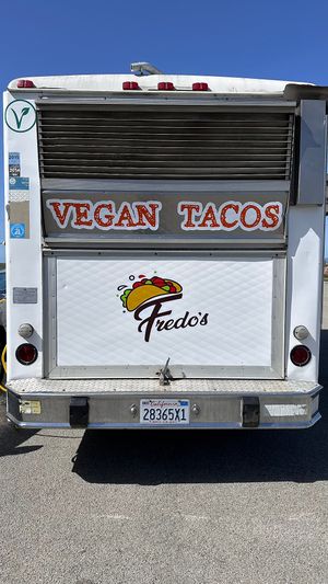 For all the world to see!   at Fredo's Vegan Tacos in Castroville