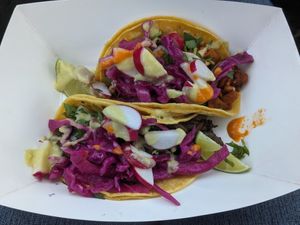 Yum! at Fredo's Vegan Tacos in Castroville