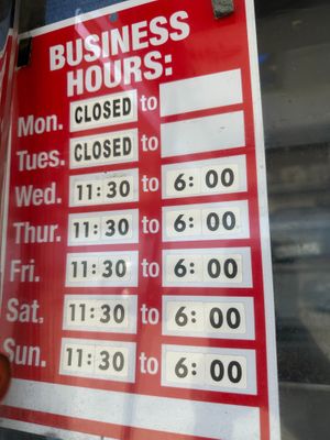 Hours at Fredo's Vegan Tacos in Castroville