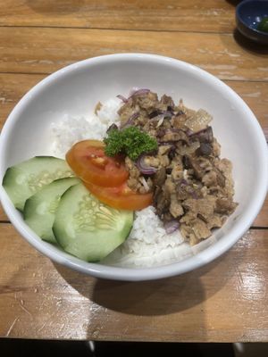 Vegan Sisig!  at The Green Bounty Kitchen in Davao City