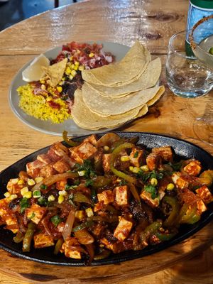 Vegan Fajitas at EL Mexicano Kitchen & Bar in Adelaide