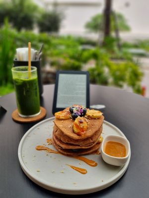 Pb pancakes. at Plantiful  in Bangkok