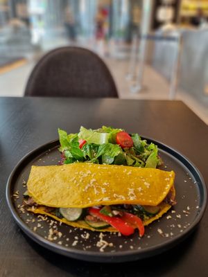 Vegan vege omelette. at Plantiful  in Bangkok