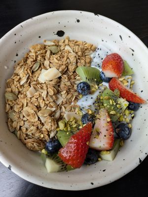 Coconut cashew yoghurt bowl at Plantiful  in Bangkok