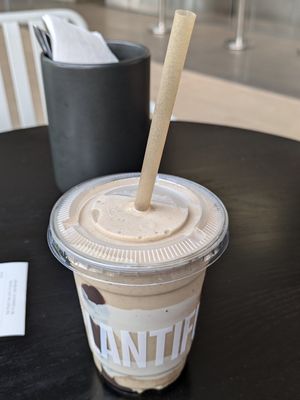 Almond butter smoothie at Plantiful  in Bangkok