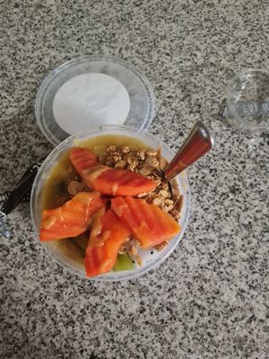 Note added my own papaya and pb at Plantiful  in Bangkok