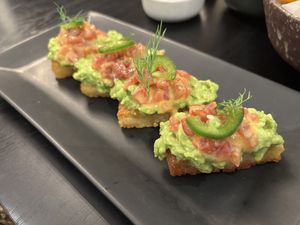 Tuna sushi  at Plantiful  in Bangkok