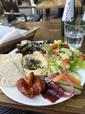   at 2 Okna Cafe in Krakow