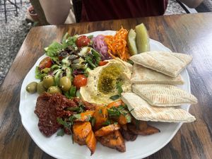   at 2 Okna Cafe in Krakow
