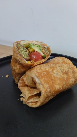 Falafel wrap at Planté  in Mexico City