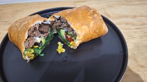 Steak Cheese Wrap! Definitivamente el más rico 😍😋 at Planté  in Mexico City