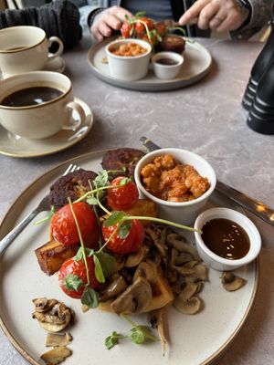 Mmm vegan breakfast   at Bar Hashery in York