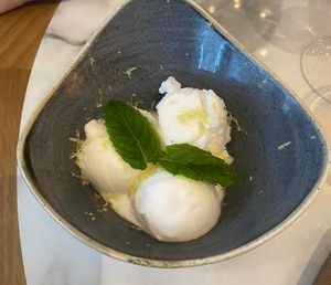 Lemon sorbet  at Artezzan  in Chester