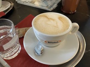 Oatmilk Cappuccino   at Mačkafé in Bratislava