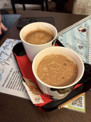 Coconut and oat chai latte   at Mačkafé in Bratislava