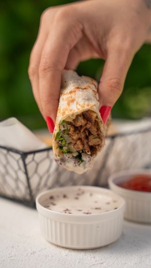 Vegan shawarma! Next Level! at Replika in Dubai