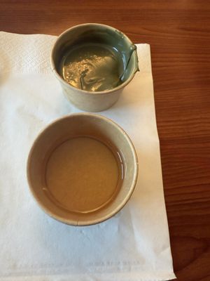 Pancake syrup and Pistachio creamm  at Replika in Dubai