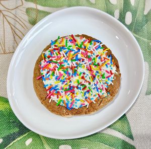 Birthday cake cookie at Replika in Dubai