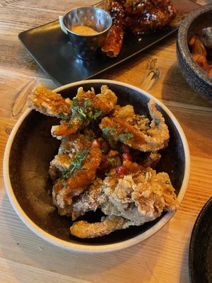 Cripsy Mongolian Oyster Mushrooms  at Black Mamba in Dundee