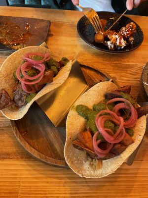 Sweet Potato Soft Tacos  at Black Mamba in Dundee