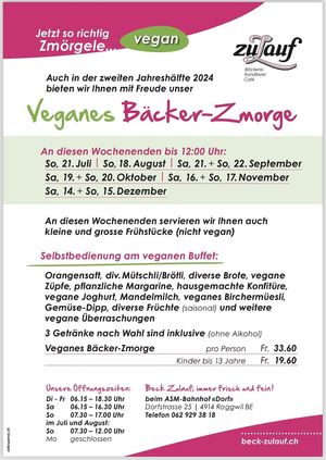 unbedingt mal vorbeischauen, es lohnt sich! und ich hoffe, dass es 2025 wieder statt findet   at Bäckerei Café Zulauf in Roggwil