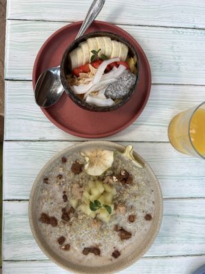 Overnight oats  at Fresco's Tulum in Tulum
