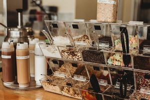 Candy topping bar at Sweet Alps Ice Cream in Summerfield